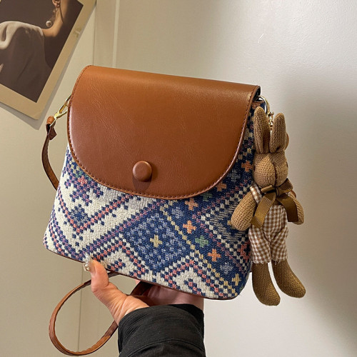 今年流行包包女2025夏季新款斜背手機包女高級感時尚單肩水桶