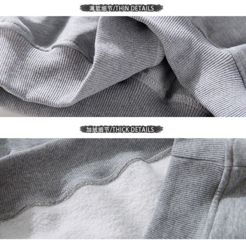 可愛鴨子圓領衛衣男寬鬆百搭ins美式春秋加絨寬鬆無帽外套潮牌