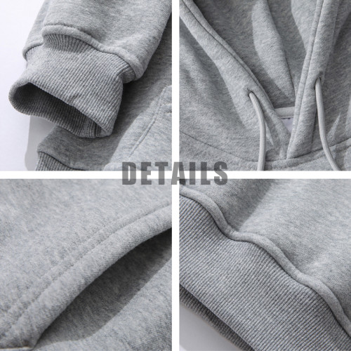 可愛鴨子圓領衛衣男寬鬆百搭ins美式春秋加絨寬鬆無帽外套潮牌