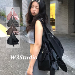W3Studio韓國Siweol107許允真同款蝴蝶結托特包大容量腋下單肩包