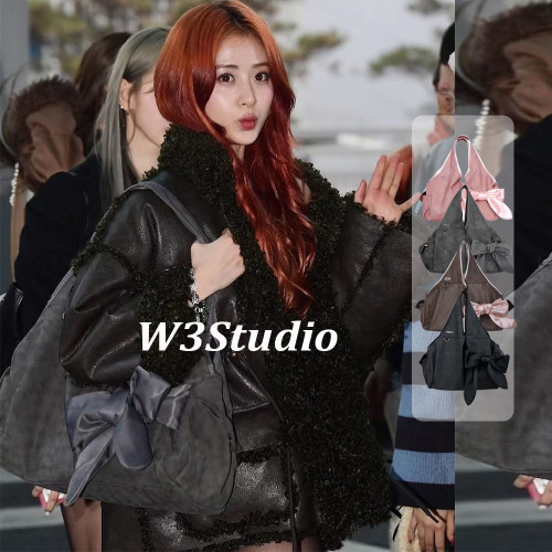 W3Studio韓國Siweol107許允真同款蝴蝶結托特包大容量腋下單肩包 W3Studio韓國Siweol107許允真同款蝴蝶結托特包大容量腋下單肩包