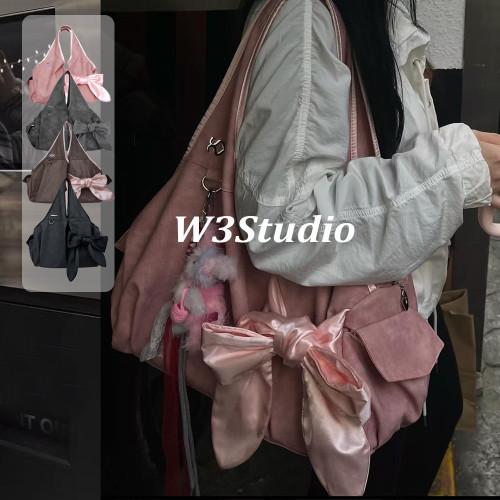 W3Studio韓國Siweol107許允真同款蝴蝶結托特包大容量腋下單肩包 W3Studio韓國Siweol107許允真同款蝴蝶結托特包大容量腋下單肩包