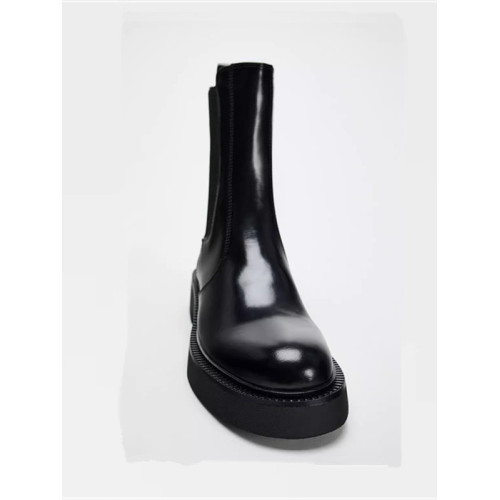 女鞋2024年秋冬季新款切爾西靴時尚厚底菸筒靴百搭短靴馬丁靴