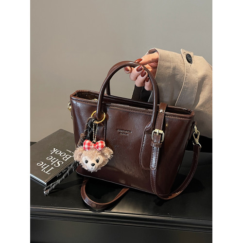 復古質感小包包女2026春夏新款手提水桶包高級洋氣百搭通勤斜後後背包