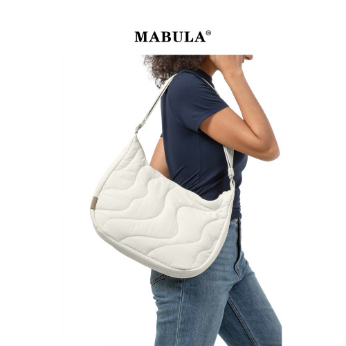MABULA都市簡約單肩包女斜後後背包2026春季輕便平板包包大容量通勤包 MABULA都市簡約單肩包女斜後後背包2026春季輕便平板包包大容量通勤包