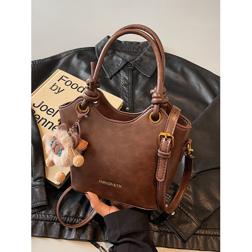 高級感復古包包女式2025年夏季流行百搭質感手拎包單肩斜背水桶包 高級感復古包包女式2025年夏季流行百搭質感手拎包單肩斜背水桶包