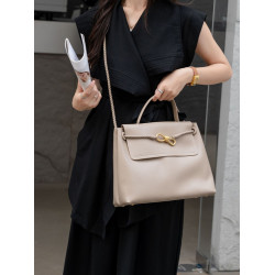 純牛皮大容量斜背手提包女簡約百搭2026新款真皮休閒單肩包軟皮包