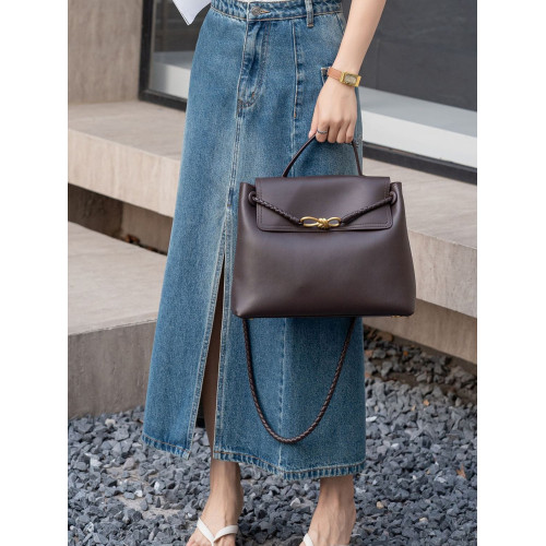 純牛皮大容量斜背手提包女簡約百搭2026新款真皮休閒單肩包軟皮包 純牛皮大容量斜背手提包女簡約百搭2026新款真皮休閒單肩包軟皮包