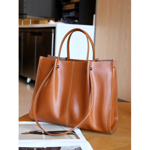 純牛皮大容量單肩手提包女百搭2026冬季新款真皮腋下包氣質托特包 純牛皮大容量單肩手提包女百搭2026冬季新款真皮腋下包氣質托特包