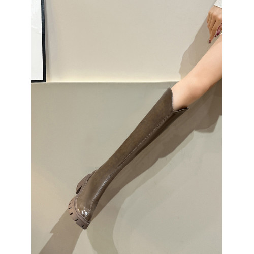 v口小個子內增高9CM厚底150長筒靴女2025新款秋冬加絨不過膝長靴