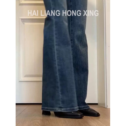 羊皮版~高跟短靴女2025秋冬新款方頭馬丁靴小個子法式粗跟瘦瘦靴