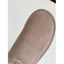 2024年新款冬季韓版時尚圓頭中筒春短筒黑色雪地靴平底保暖女靴潮