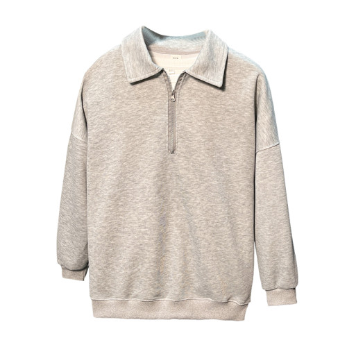 高級感純色開衫衛衣男士2025年春秋季休閒繙領半拉鍊長袖內搭潮流 高級感純色開衫衛衣男士2025年春秋季休閒繙領半拉鍊長袖內搭潮流