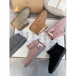 周冬雨同款雪地靴女2025冬季新款真牛皮加絨加厚防滑棉鞋