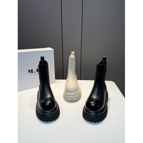 時尚增高菸筒靴女2025秋冬新款真皮厚底加絨百搭休閒一腳蹬中筒靴