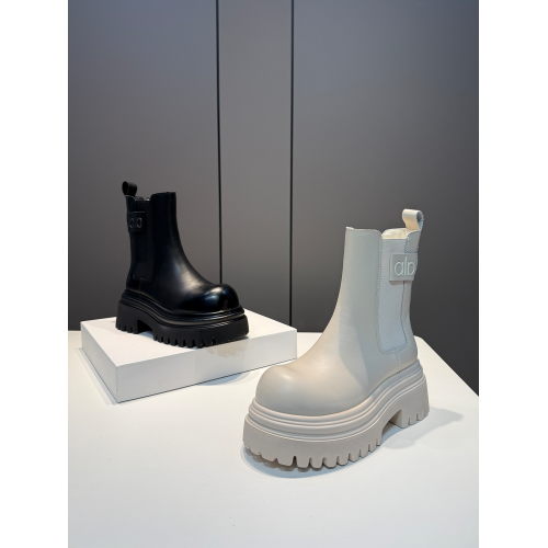 時尚增高菸筒靴女2025秋冬新款真皮厚底加絨百搭休閒一腳蹬中筒靴