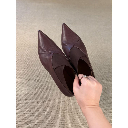 牛皮版~時髦個性簡約小貓跟瘦瘦靴女秋季復古尖頭氣質通勤小踝靴 牛皮版~時髦個性簡約小貓跟瘦瘦靴女秋季復古尖頭氣質通勤小踝靴