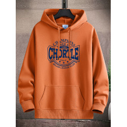 春秋季寬鬆潮流連帽薄款衛衣男春秋青少年高中學生加絨帽衫外套潮