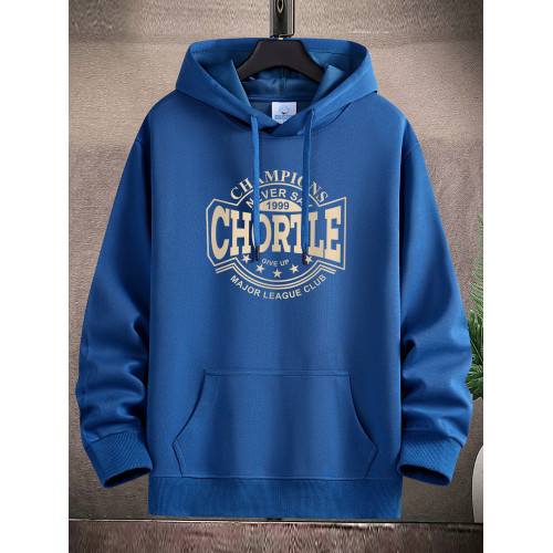 春秋季寬鬆潮流連帽薄款衛衣男春秋青少年高中學生加絨帽衫外套潮