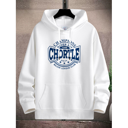 春秋季寬鬆潮流連帽薄款衛衣男春秋青少年高中學生加絨帽衫外套潮