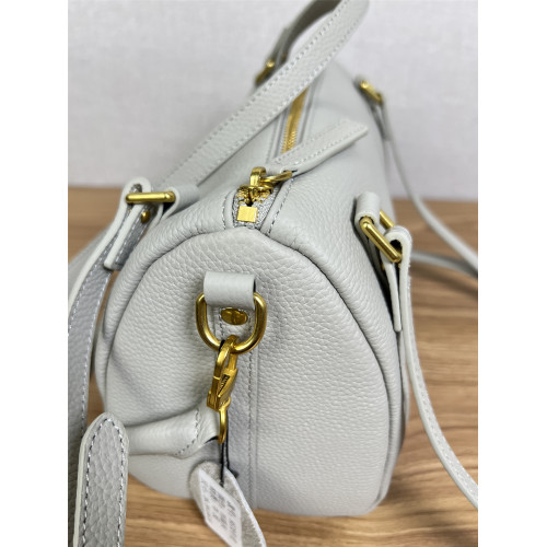 ~撿漏~原單尾貨頭層牛皮波士頓枕頭包百搭高級感單肩斜後後背包女