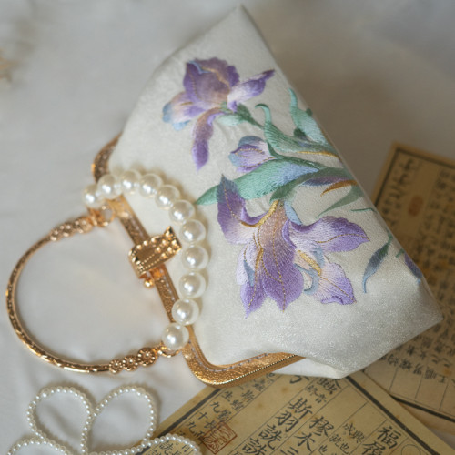 原創款梅蘭竹刺綉手工包中式古風媽媽包配旗袍女士婚禮手提小拎包 原創款梅蘭竹刺綉手工包中式古風媽媽包配旗袍女士婚禮手提小拎包