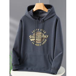 潮牌銀狐絨連帽衫男衛衣加絨加厚加肥加大碼寬鬆休閒秋冬保暖外套