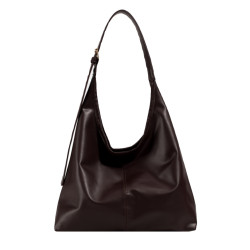 ins網紅小衆時尚質感大容量水桶包女2023秋冬新款復古百搭單肩包