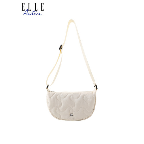 ELLE Active簡約百搭單肩斜後後背包高級感女包時尚腋下包餃子包
