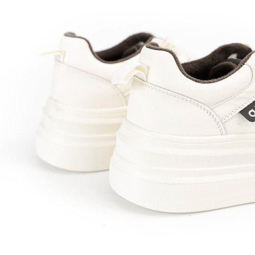 【黛】冬款 厚底小白鞋輕便加絨增高運動休閒板鞋869