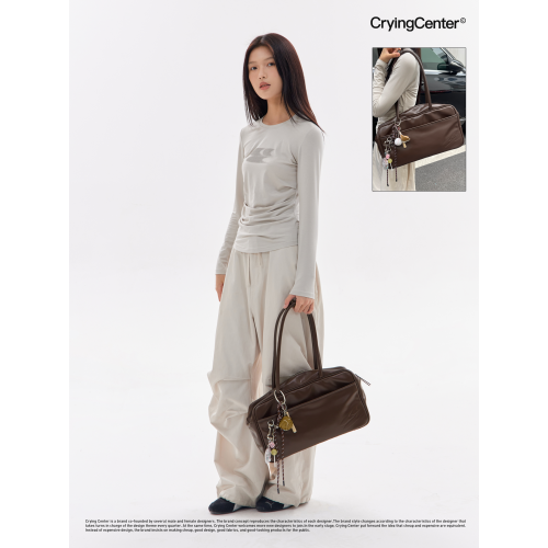 CryingCenter 皮製jk學院風皮包手提單肩皮包 哭喊中心