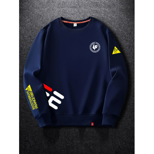 法萊爾公雞男裝圓領衛衣秋冬季2025新款運動寬鬆大碼套頭無帽外套 法萊爾公雞男裝圓領衛衣秋冬季2025新款運動寬鬆大碼套頭無帽外套