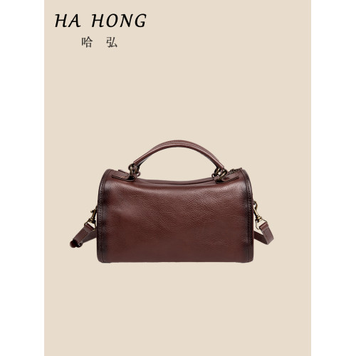 新款小衆復古設計真皮女包手提包頭層牛皮軟皮斜後後背包機車包枕頭包 新款小衆復古設計真皮女包手提包頭層牛皮軟皮斜後後背包機車包枕頭包