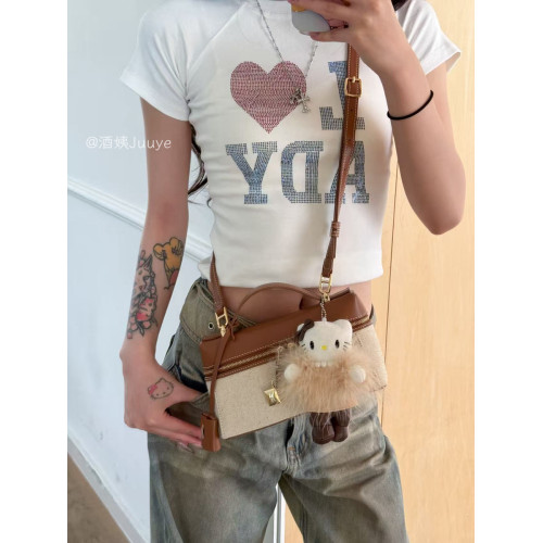 酒姨Juuye 高智女主簡約飯盒包高級氣質復古百搭手提單肩斜後後背包