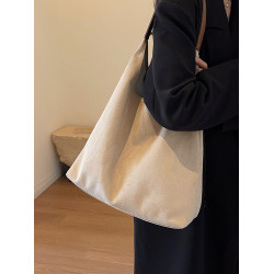 大容量包包女2025新款夏季復古風麂皮絨手提包上課通勤單肩托特包