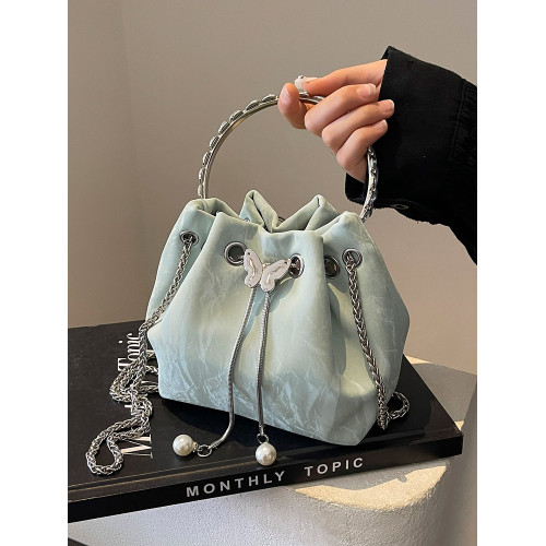 包包韓系高級感百搭水桶包秋冬2026新款小衆設計鏈條斜背手提包女 包包韓系高級感百搭水桶包秋冬2026新款小衆設計鏈條斜背手提包女