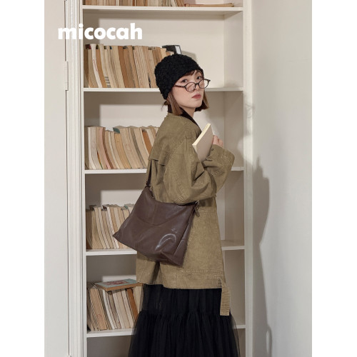Micocah「漫步秋日」新款小衆托特包女包單肩腋下包hobo原創通勤