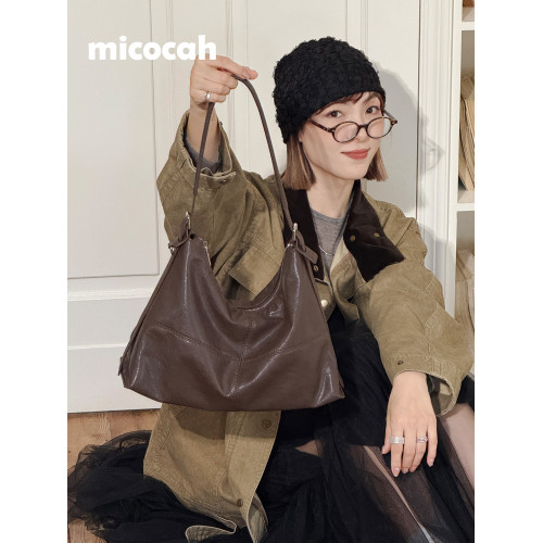 Micocah「漫步秋日」新款小衆托特包女包單肩腋下包hobo原創通勤