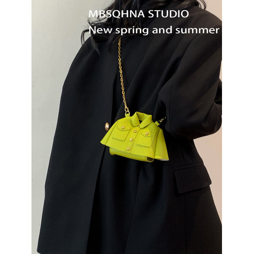 MBSQHNA小衆洋氣西服包包女2024新款春夏時尚迷你鏈條斜背口紅包