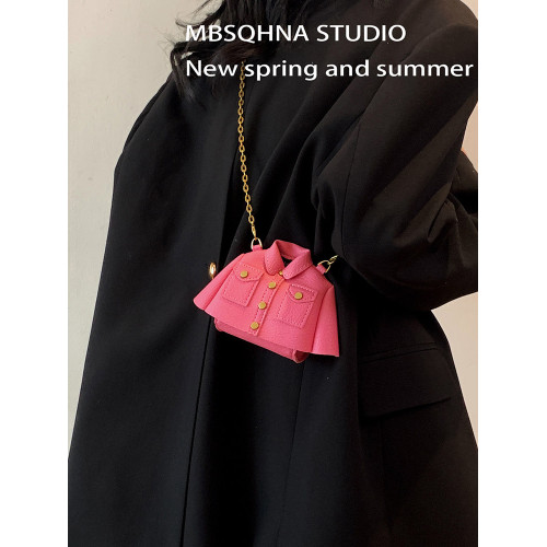 MBSQHNA小衆洋氣西服包包女2024新款春夏時尚迷你鏈條斜背口紅包