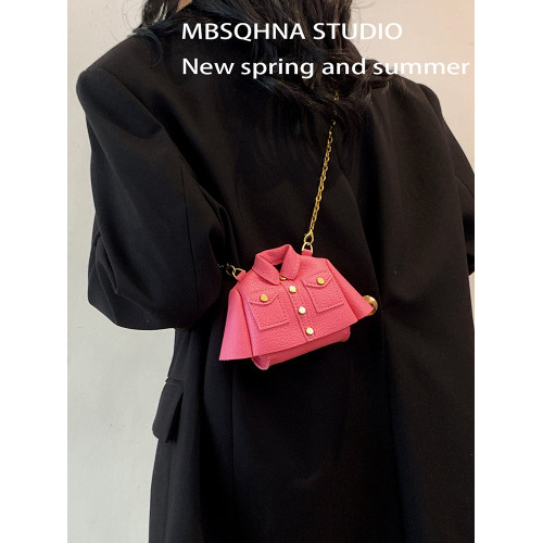 MBSQHNA小衆洋氣西服包包女2024新款春夏時尚迷你鏈條斜背口紅包