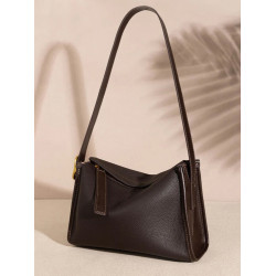 復古新款頭層牛皮枕頭包包高級感大容量斜背單肩包小衆設計托特包