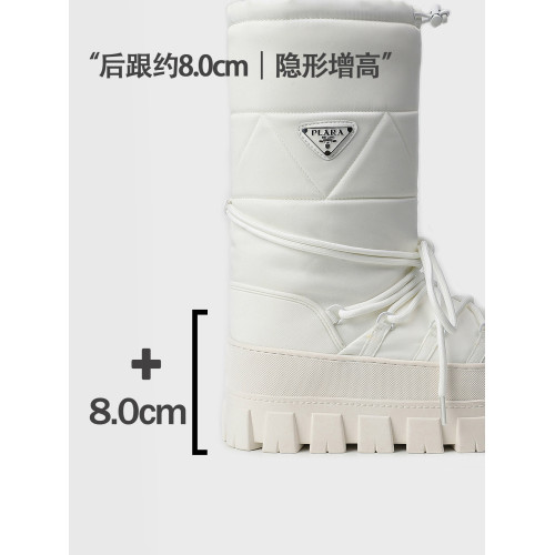 【三角標】厚底雪地靴女2026新款加絨保暖棉鞋增高中筒靴東北棉靴