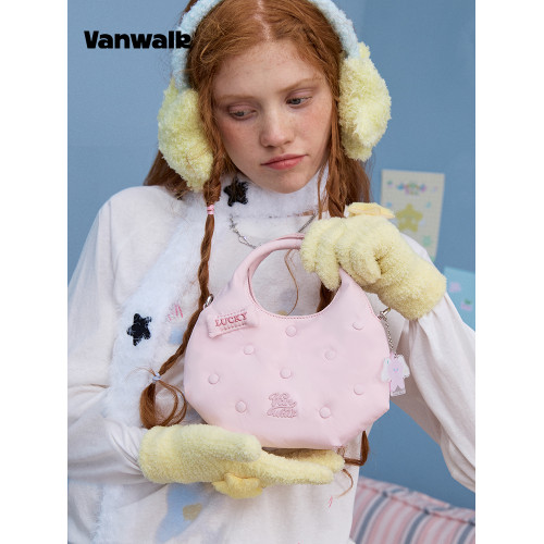 VANWALK幸運星 品牌原創小衆少女手提單肩包包休閒新款磁吸斜後後背包
