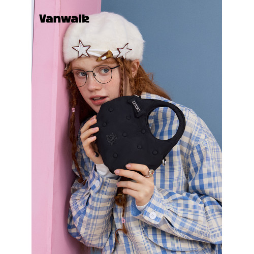 VANWALK幸運星 品牌原創小衆少女手提單肩包包休閒新款磁吸斜後後背包