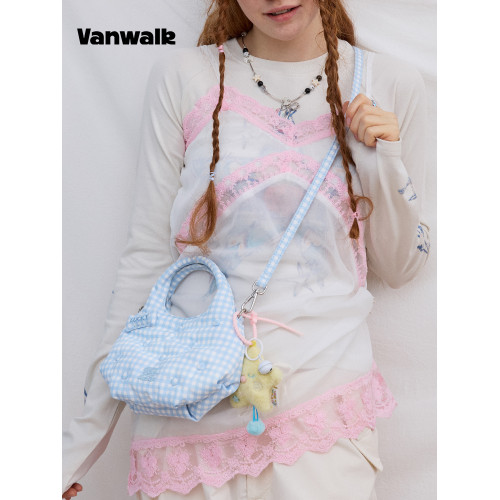 VANWALK幸運星 品牌原創小衆少女手提單肩包包休閒新款磁吸斜後後背包