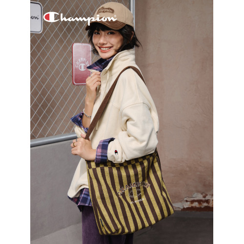 champion冠軍26春新款雙面斜後後背包冬季燈芯絨帆布單肩包大容量男女