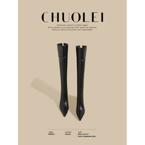 春季新款超火尖頭騎士靴女黑色加絨過膝靴細高跟百搭長筒瘦瘦靴子 春季新款超火尖頭騎士靴女黑色加絨過膝靴細高跟百搭長筒瘦瘦靴子