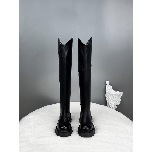 真皮厚底長筒靴女2026新款春秋顯瘦彈力過膝靴女高筒騎士靴瘦瘦靴