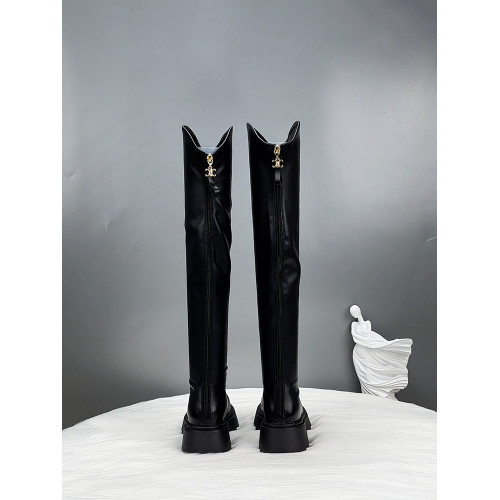 真皮厚底長筒靴女2026新款春秋顯瘦彈力過膝靴女高筒騎士靴瘦瘦靴